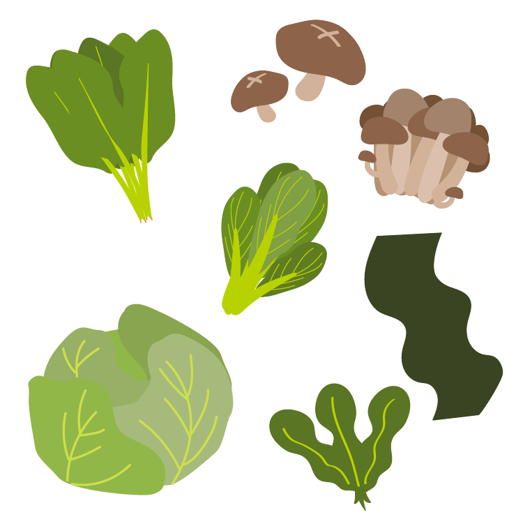 野菜類・海藻類・きのこ類